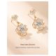 FORTUNE SERIES-- APRICOT LEAF EARRINGS