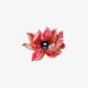 Red Lotus Tahitian Black Pearl Brooch