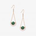 Jadeite Peral Dangle Earrings