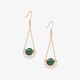 Jadeite Peral Dangle Earrings