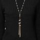 Magnetic Tassel Pearl Sweater Necklace
