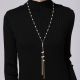 Magnetic Tassel Pearl Sweater Necklace