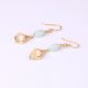 Morning Glory Drop Pearl Earrings