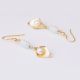 Morning Glory Drop Pearl Earrings